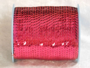 Slung Sequin String 6mm Metallic Fuchsia x 1m